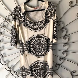 Juicy couture black & cream mini dress/tunic, S.